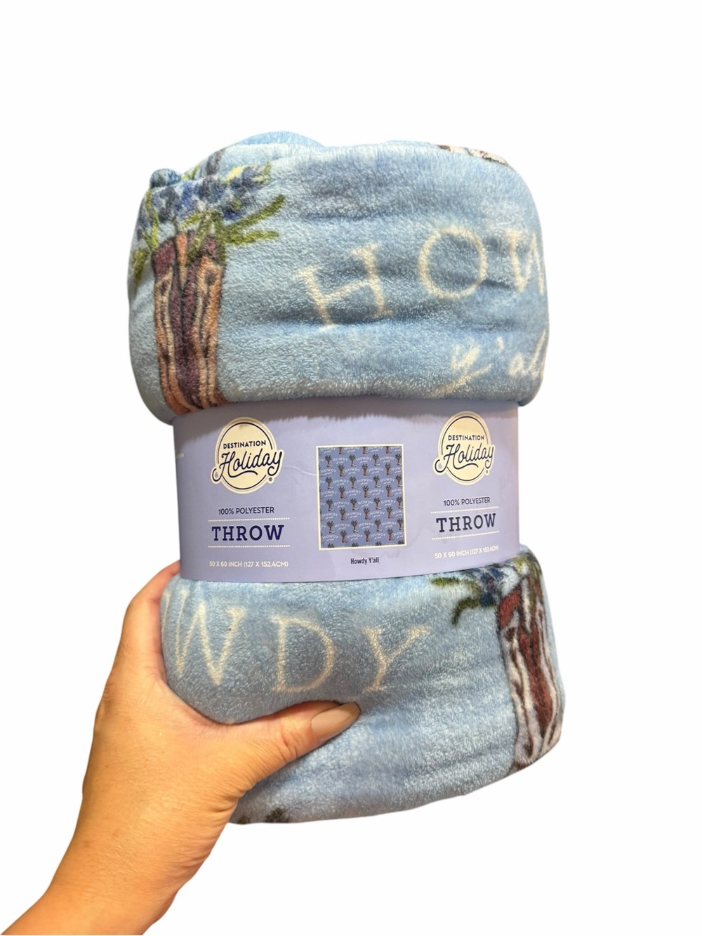 Destination Holiday Howdy Yall Western throw